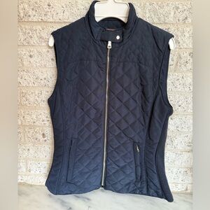 Zara Navy Quilted Vest, Woman’s Small